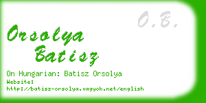 orsolya batisz business card